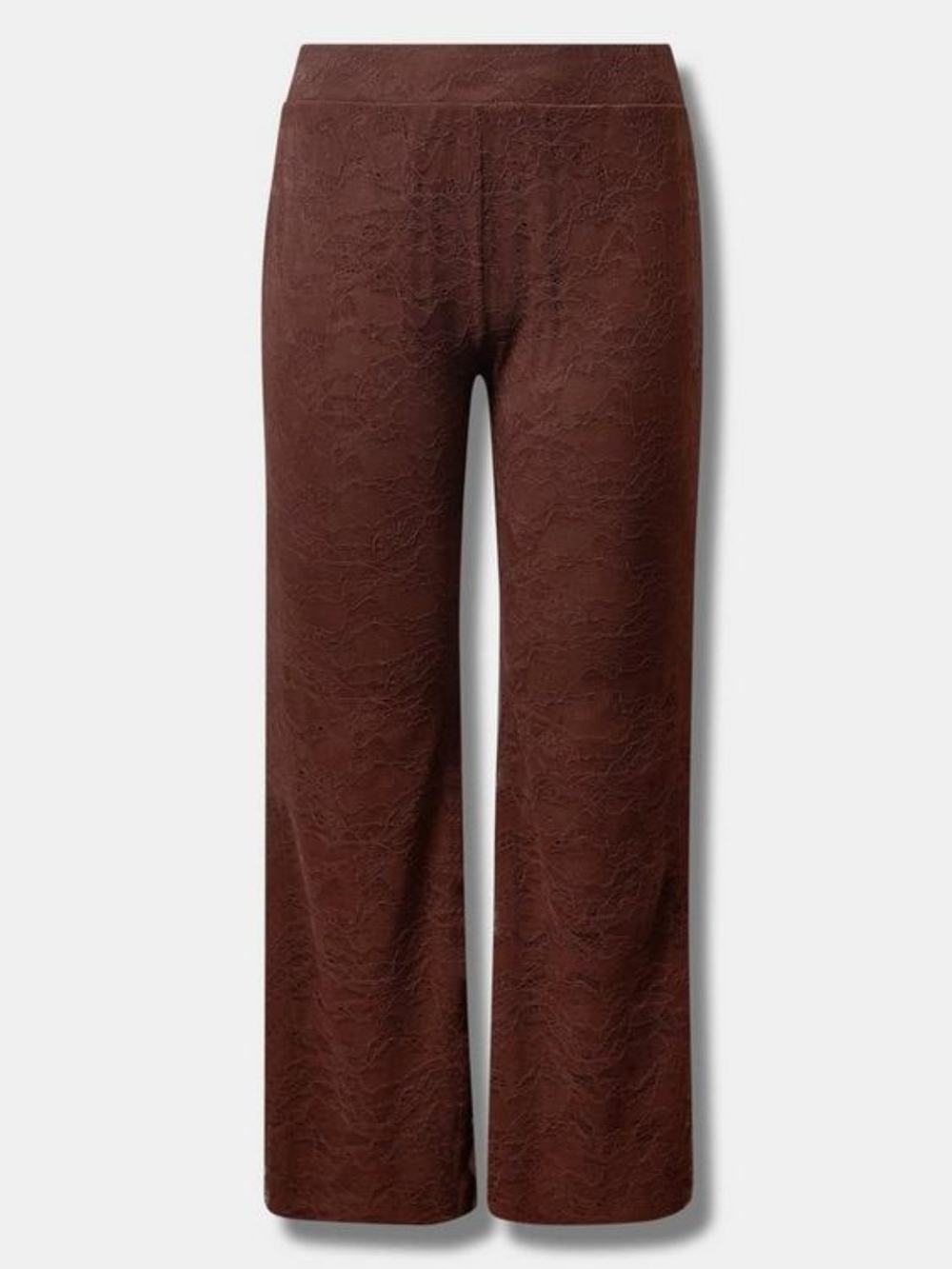 Brand New Torrid Festi Stretch Brown Lace Flare Pants Size 5 - Picture 4 of 7